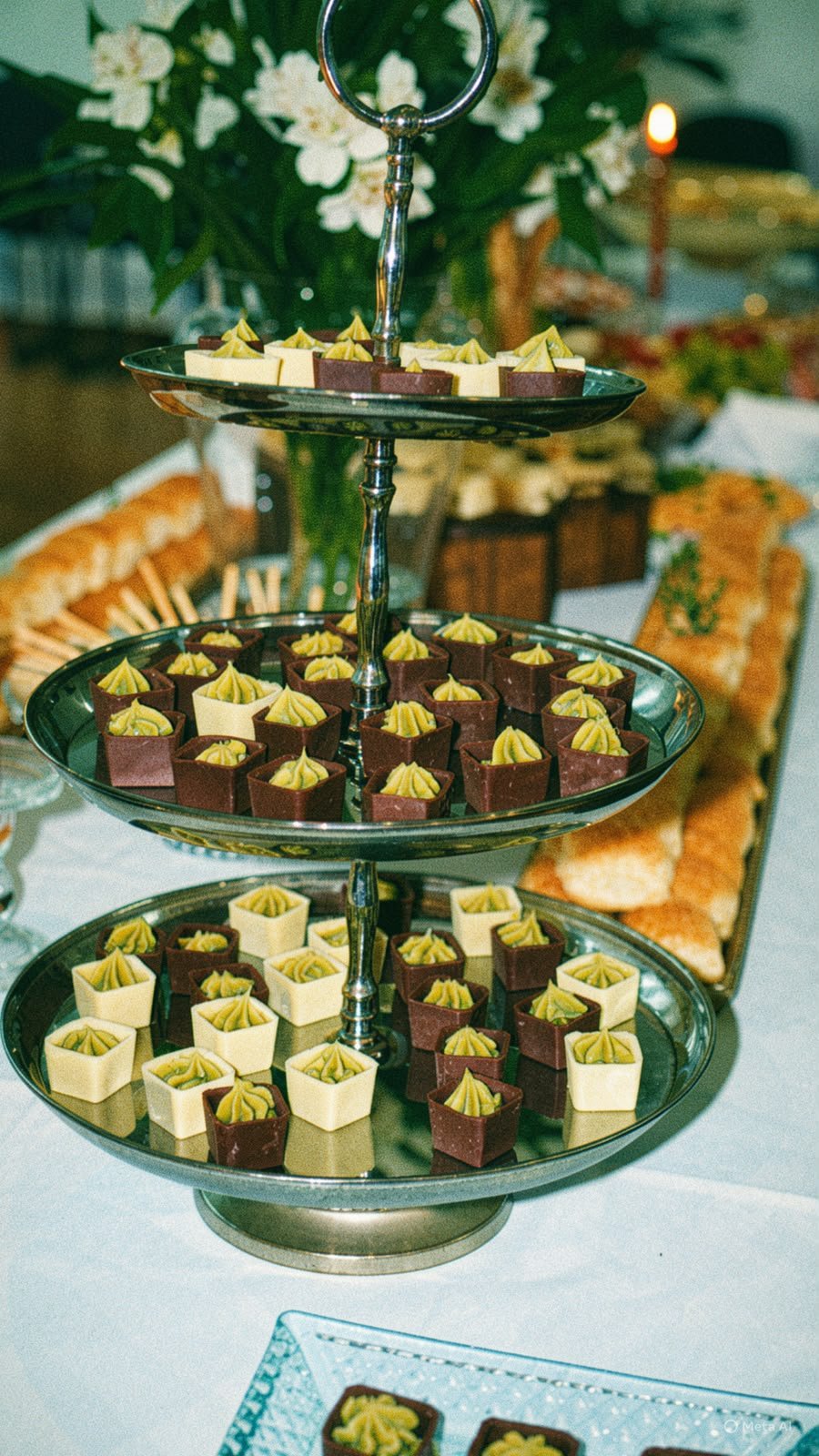 Doces finalizados e apresentados em bandeja